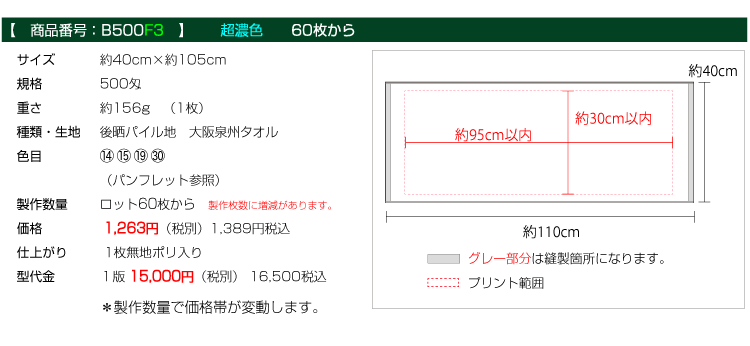 防染スポーツタオル