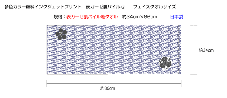 多色カラー顔料インクジェットプリントタオル