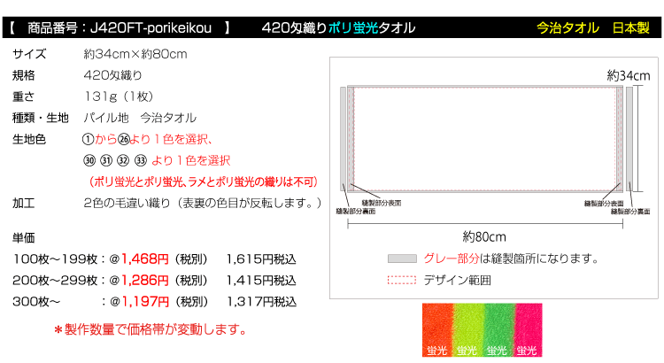 ジャガード織りタオル 今治タオル